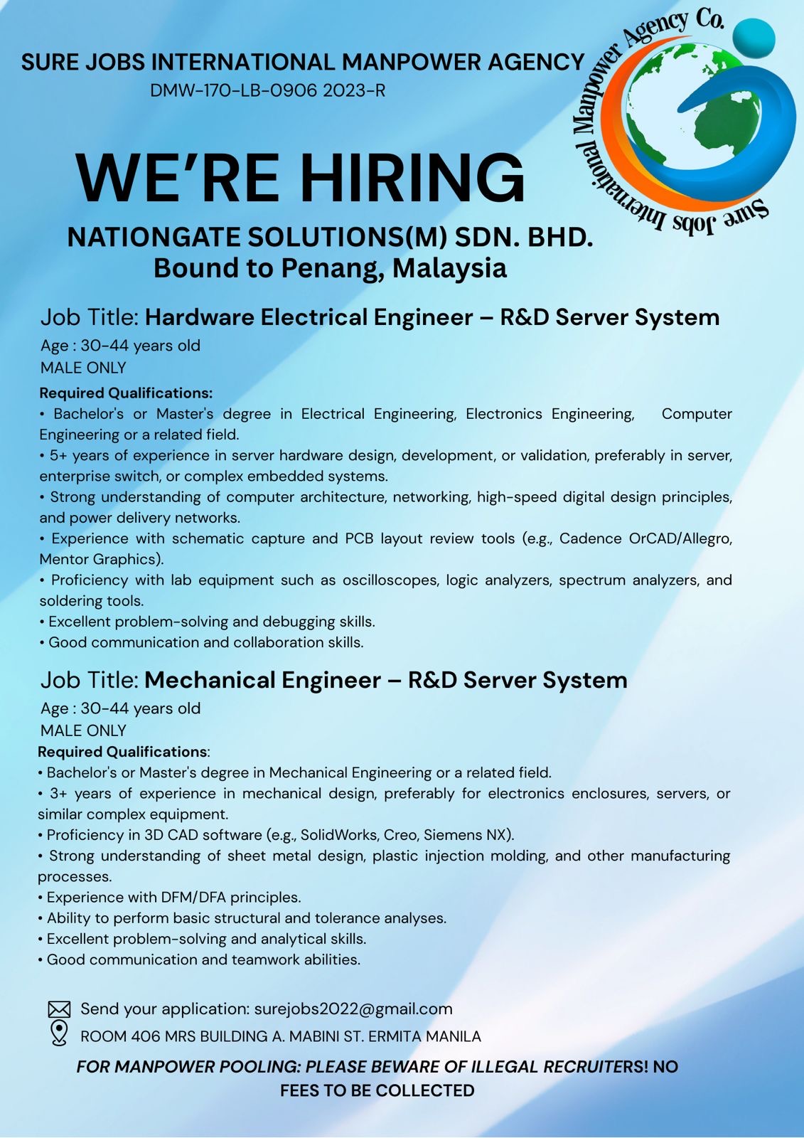 Job opening announcement